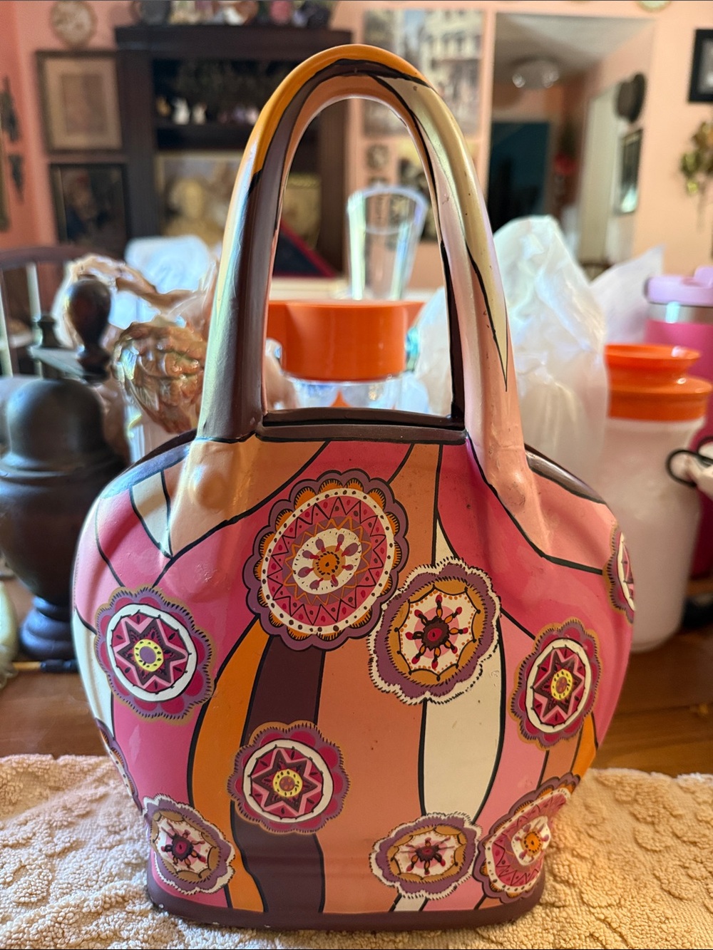 Trompe L’oeil Ceramic Purse